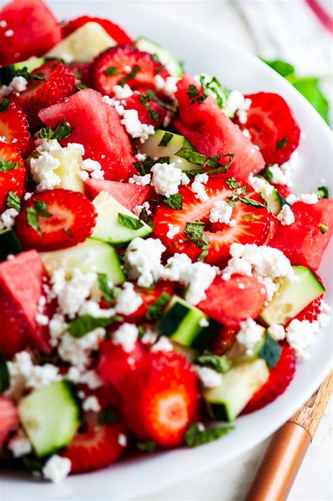 Watermelon Strawberry Cucumber Salad Aberdeens Kitchen