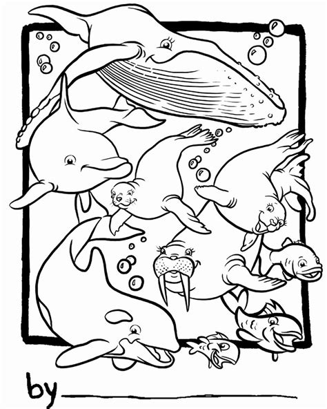 Ocean Habitat Coloring Page