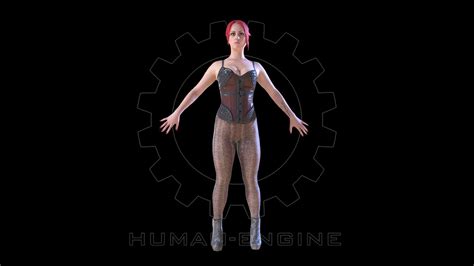 Female Scan Sonya Rigged Buy Royalty Free 3d Model By Human Engine