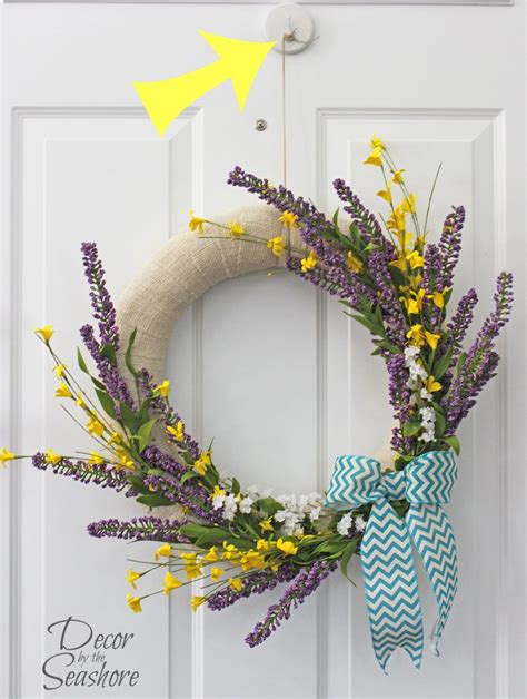 How To Hang A Wreath Without Damaging The Door Decor By The Seashore