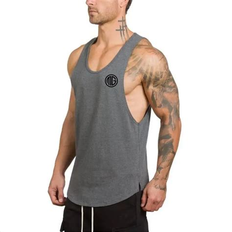 Muscle Guys Gyms Clothing Fitness Men Tank Top Mens Bodybuilding