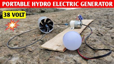 How To Make A Micro Hydro Power Plant At Home Portable Hydro Electric