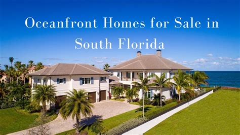 The Best Beachfront Homes For Sale In Florida Youtube