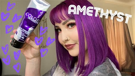 Dying My Hair Purple Joico Color Intensity Amethyst Purple Youtube