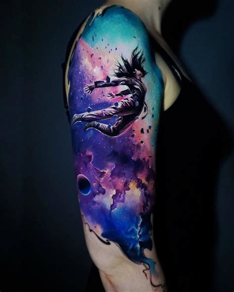 Awesome Galaxy Arm Sleeve Tattoo Ideas