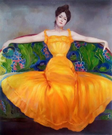 Max Kurzweil Reproduction Lady In Yellow Dress