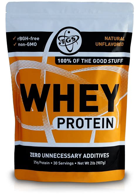 Tgs 100 Whey Protein Powder Unflavored Unsweetened Keto Friendly