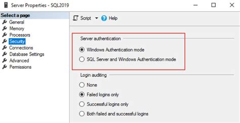 Sql Server How To Change Authentication Mode Using T Sql Query