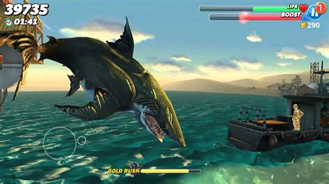 Hungry Shark World Megalodon Gameplay Youtube