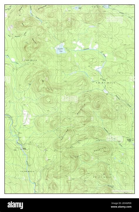 Greenlaw Pond Maine Map 1986 124000 United States Of America By