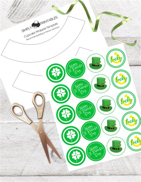 Free Printable St Patrick S Day Cupcake Toppers Simply Love Printables