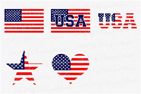 SVG Flag, Vector US Flag, USA flag, clipart american flag, Fourth of