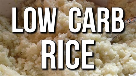 Low Carb Rice Substitute Amazing For Cutting And Weight Loss Youtube