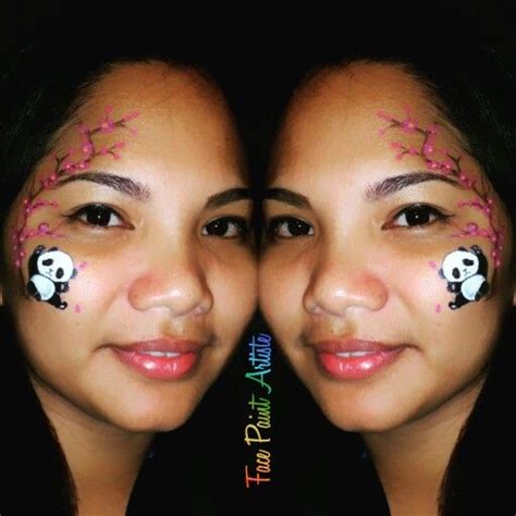 Panda Face Paint Cheek Tammi Lancaster