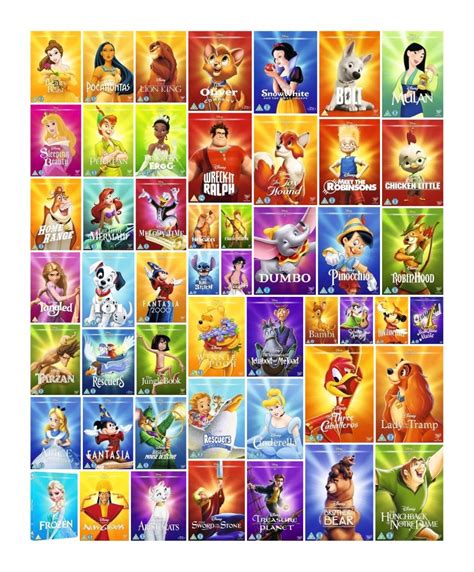 Classic Disney Characters Collage