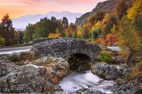 Autumn Colours Ashness Bridge Is A Traditional Stone Built Packhorse
