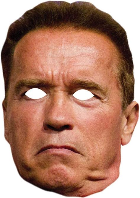 Arnold Schwarzenegger Celebrity Card Face Mask Fancy Dress Party 10