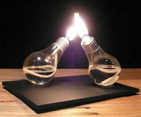 Light Bulb Oil Lamp 5 Steps With Pictures Instructables