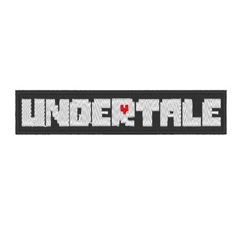 Undertale Logo Patch Design For Machine Embroidery Etsy