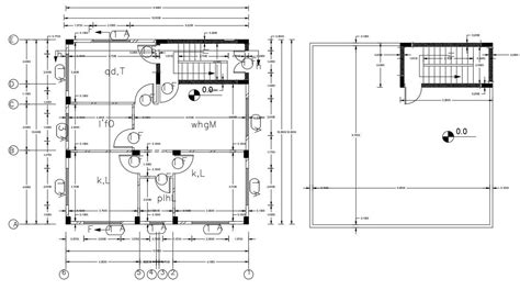 Ground Floor Plan To Terrace Floor House Plan Detail Dwg File Cadbull