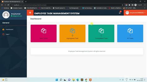 Employee Task Management System Using Php And Mysql Phpgurukul Youtube