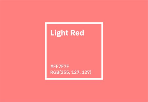 Light Red Color Hex Rgb Cmyk Pantone Color Codes Us Brand Colors