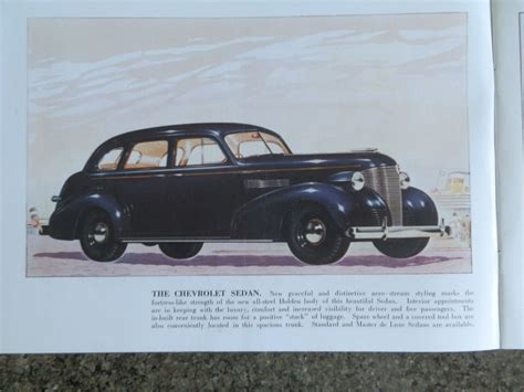1939 Chevrolet Brochure Rhd Gmh Version Ebay