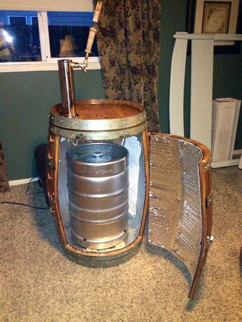 Diy Kegerator Made Out Of A Wine Barrel Wine Barrel Furniture Barrel