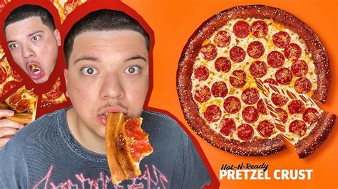 Little Caesars Pretzel Crust Pizza Review 🥨 Youtube