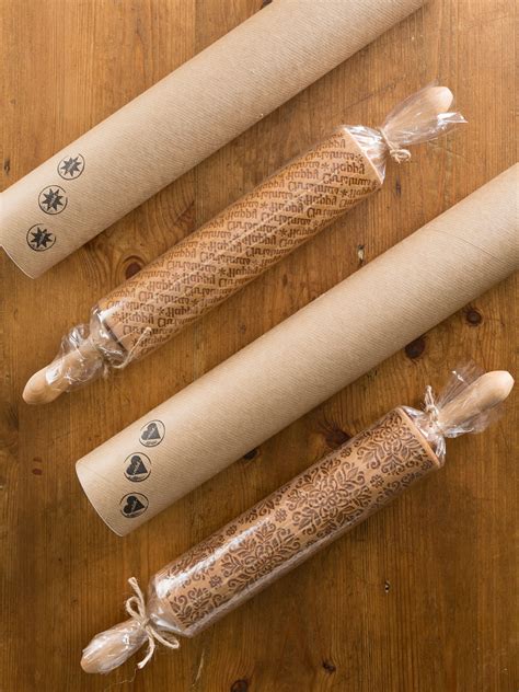 Happy Christmas Rolling Pin Linens And Kitchen Baking Beautiful Designs By April Cornell