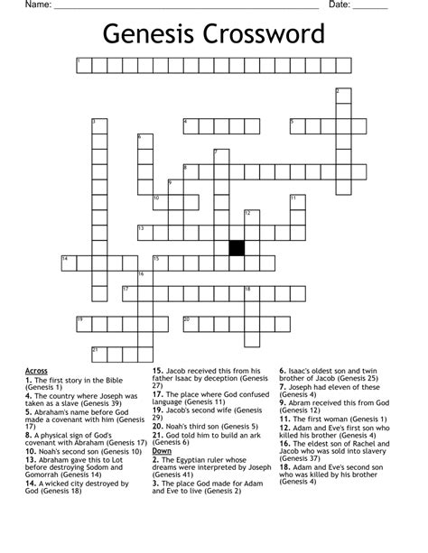 Free Print Bible Crossword Puzzle Free Bible Crosswords For All Ages