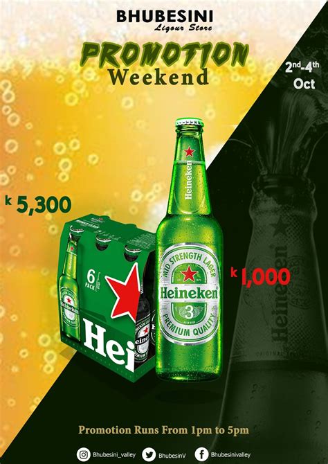 Heineken Beer Promotion Flyer Marca