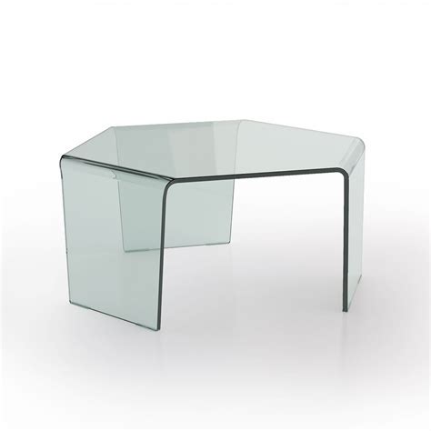 3 Feet Curved Glass Coffee Table Klarity Glass Furniture