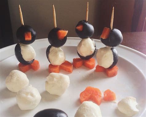 Penguins Winter Treats Creative Food Food
