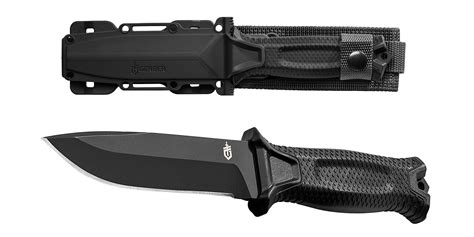 Gerbers Best Selling Strongarm Black Knife With Sheath 42 Shipped