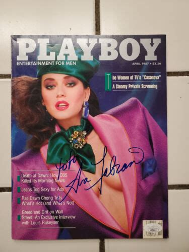 Ava Fabian Signed April 1987 Playboy Magazine JSA COA EBay