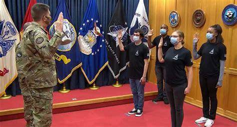 Space Force Swears In Its First Enlisted Recruits