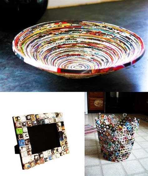 100 Ways To Creatively Reuse Old Magazines Recycled Magazine Crafts