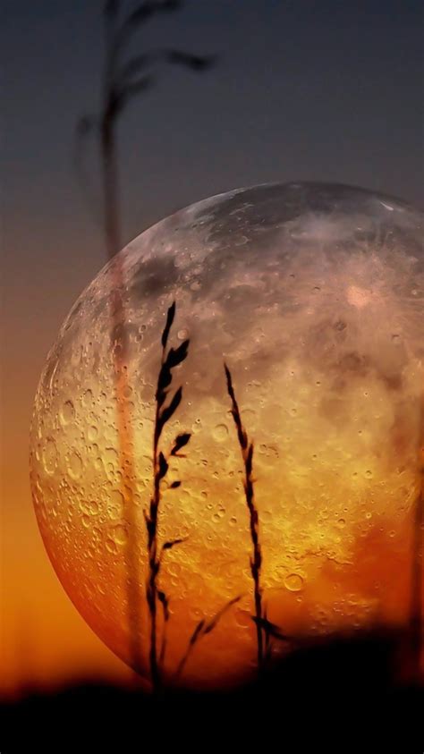 Cool moon wallpapers for iphone. Sunset Moon iPhone Wallpaper HD