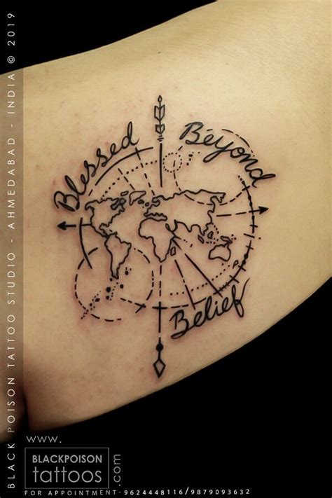 Map Tattoo World Map Tattoos Map Tattoos World Tattoo Images Images