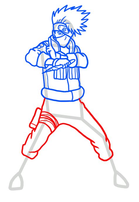 How To Draw Kakashi Easy Naruto Drawings For Beginners