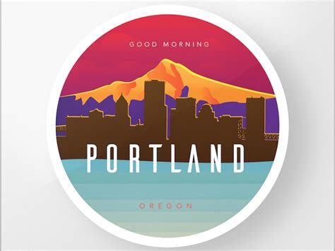 Portland Oregon Badge By Daniel Herron On Dribbble