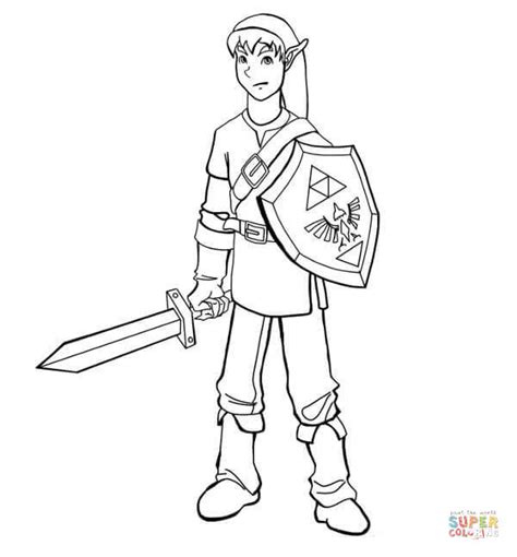An unvisited link is underlined and blue. Link coloring page | Free Printable Coloring Pages