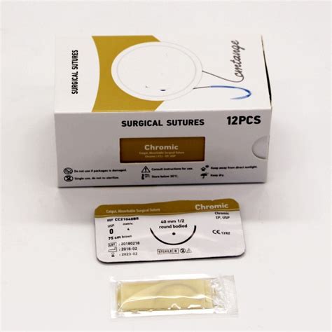 Medical Sterile Chromic Catgut Surgical Suture With Needle