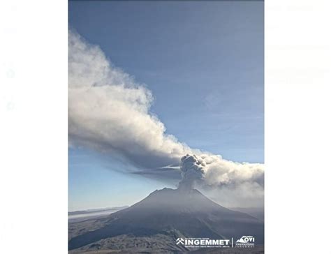 Volcán Ubinas Registró Esta Mañana Una Fuerte Explosión Y Emisión De