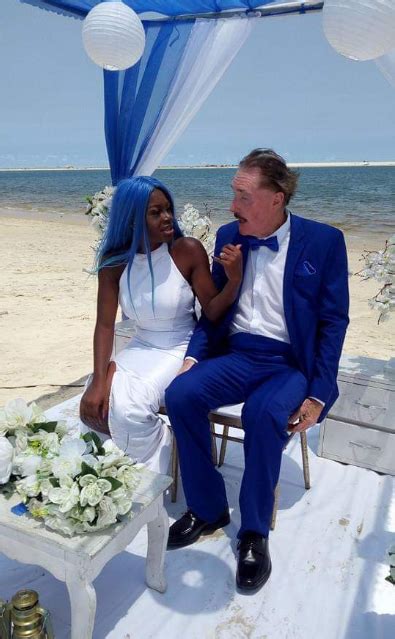 nigerian woman gets married to an elderly white man at a beach in lagos photos