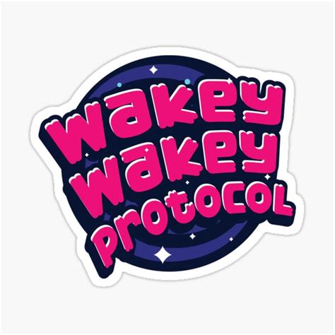 Wakey Wakey Protocol In Space With Markiplier Sticker For Sale By
