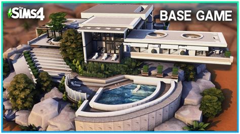Sims 4 Base Game Only Mansion 😲 No Cc No Packs Sims 4 Speed Build