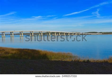 Beaufort South Carolina Naval Base Bridge Stock Photo 1498357310