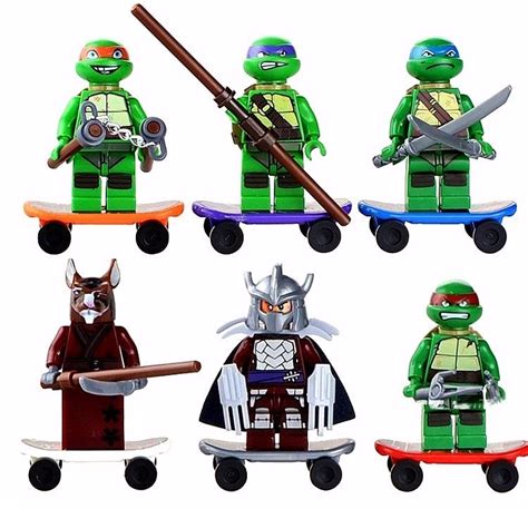 Kit 6 Lego Tartarugas Ninjas Compatível Promoção R 7599 Em